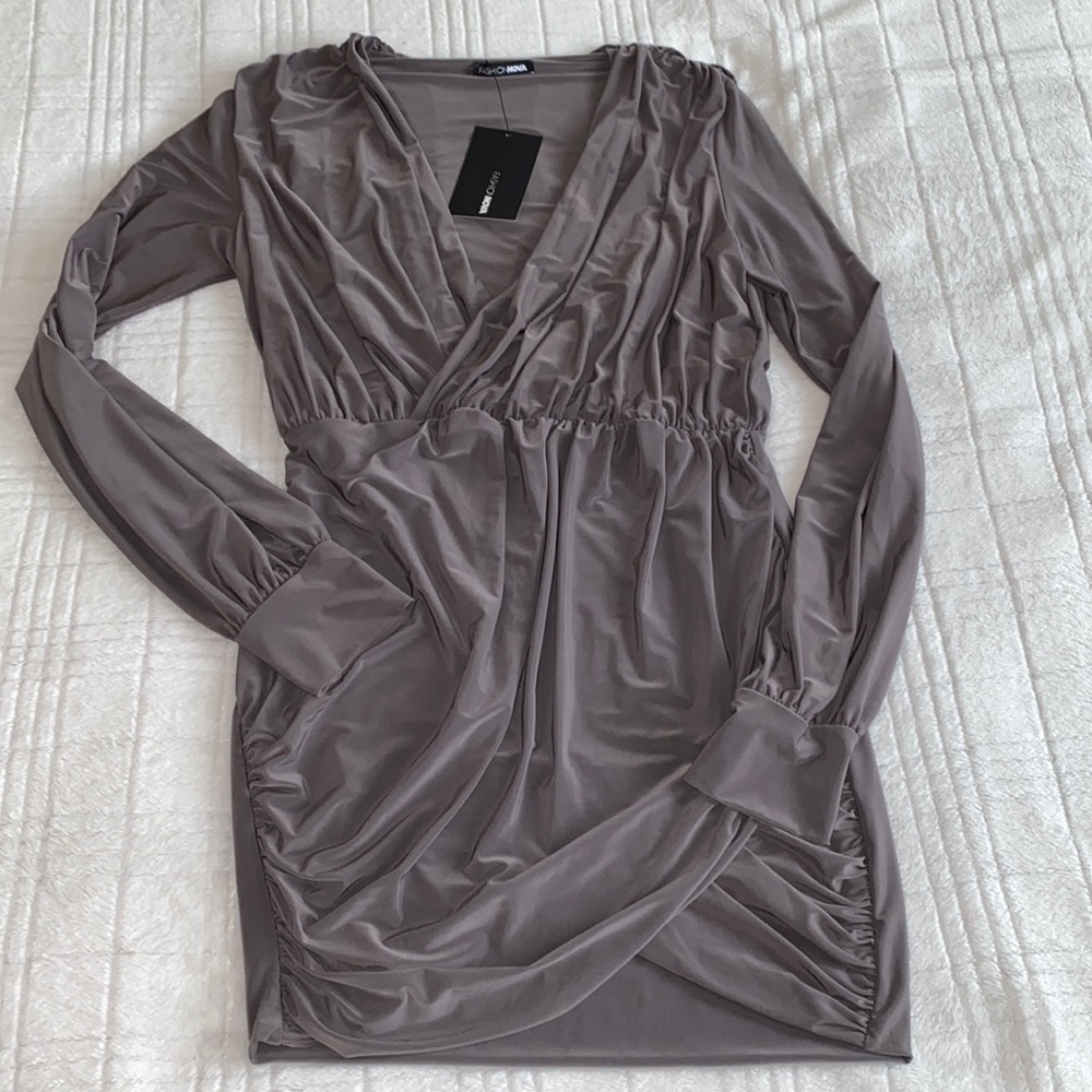 New olive/grey dress 🤍